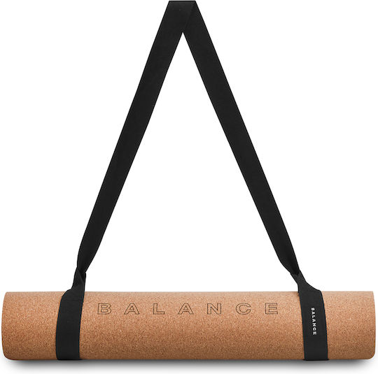 Activeshop Cork Στρώμα Γυμναστικής Yoga Μπεζ (183x61cm)