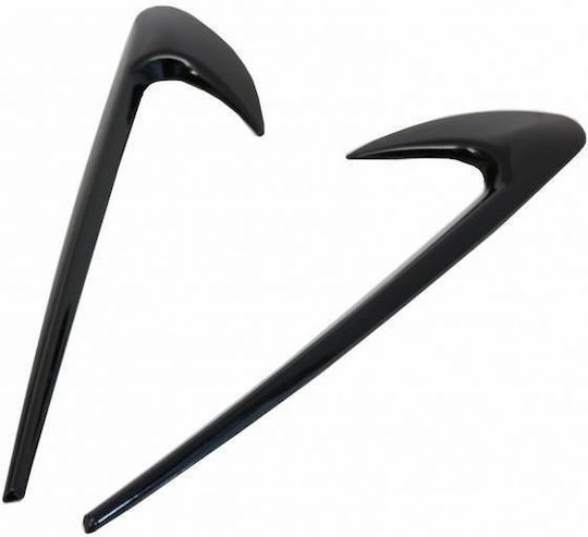 Mercedes-benz Glc X253 C-class W205 E-class W213 Glossy Black Wing Emblem Stickers 2 Pieces Universal Mercedes Benz Carver