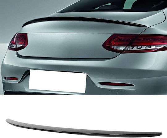 Car Rear Spoiler Mercedes-benz C-class C205 Coupe 14-21 Amg Look Lipspoiler Abs Plastic Glossy Black Mercedes Benz Car