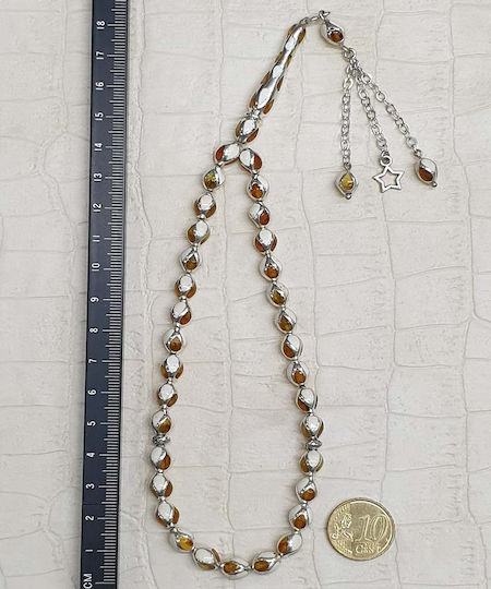 Roloi Komboloi Silver Worry Beads Multicolour 26cm