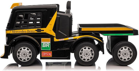 XMX622B Mașină + Remorcă cu Ecran LCD Camion Cu Un Loc Cu Telecomandă 12 Volți Galben Pentru 3+ Ani