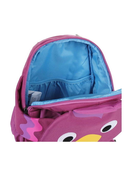 Affenzahn Bird School Backpack Kindergarten Purple with Water Bottle Holder 8L