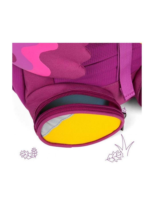Affenzahn Bird School Backpack Kindergarten Purple with Water Bottle Holder 8L
