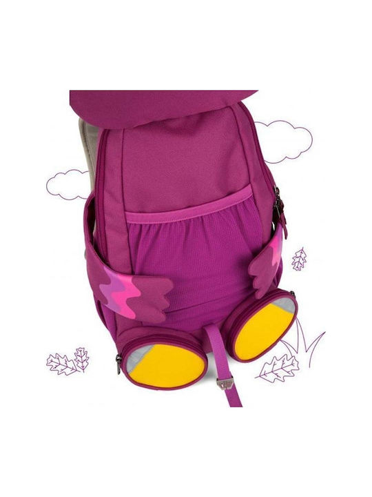 Affenzahn Bird School Backpack Kindergarten Purple with Water Bottle Holder 8L