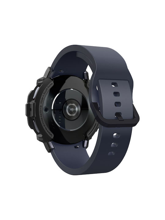 Spigen Rugged Armor Silicone Case in Black color for Samsung Galaxy Watch 7 (44 mm)
