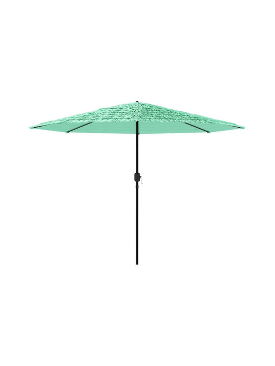 Umbrelă Rotundă Metalică Verde Φ3.24xÎ2.47m