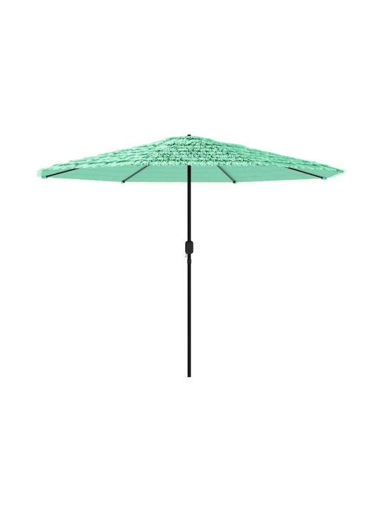 Umbrelă Rotundă Metalică Verde Φ3.24xÎ2.47m