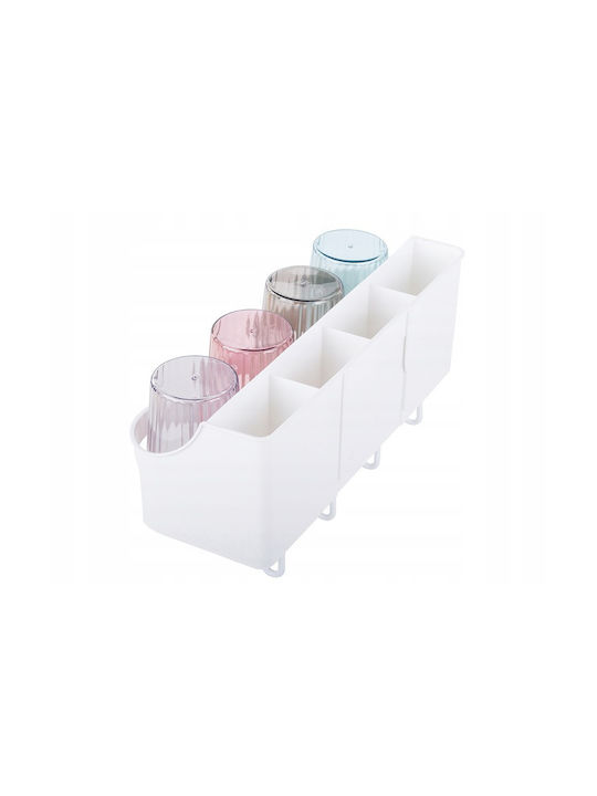 Organizator auto Plastic cu ventuză Albă