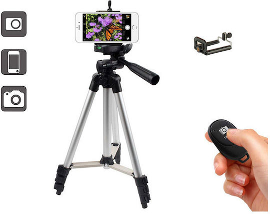 Verk Group Selfie Stick Cell Phone Tripod Bluetooth Silver
