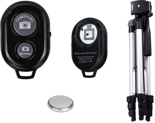 Verk Group Selfie Stick Cell Phone Tripod Bluetooth Silver