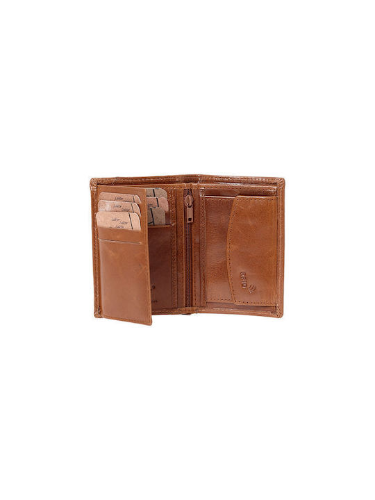 Lavor Men's Leather Wallet with RFID Tabac Brown