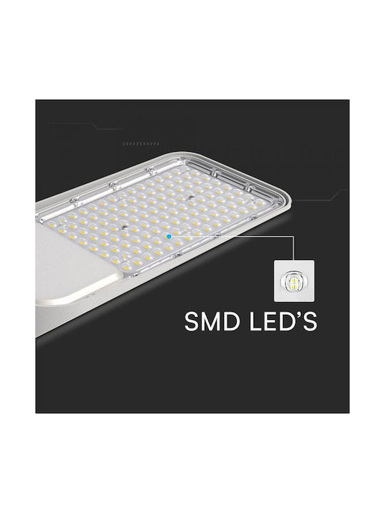 V-TAC Εξωτερικό Φωτιστικό LED Δρόμου 100W με Φυσικό Λευκό Φως IP65 Λευκό
