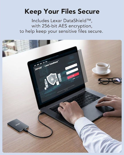 Lexar SL500 USB 3.2 Εξωτερικός SSD 1TB 2.5" Μαύρο