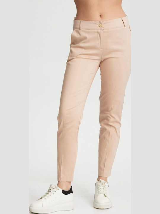 Damen Stoffhose Beige