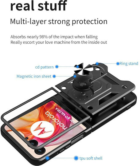 50 Ultra 5g Back Cover Plastic Silver (Motorola Razr 50 Ultra 5G)