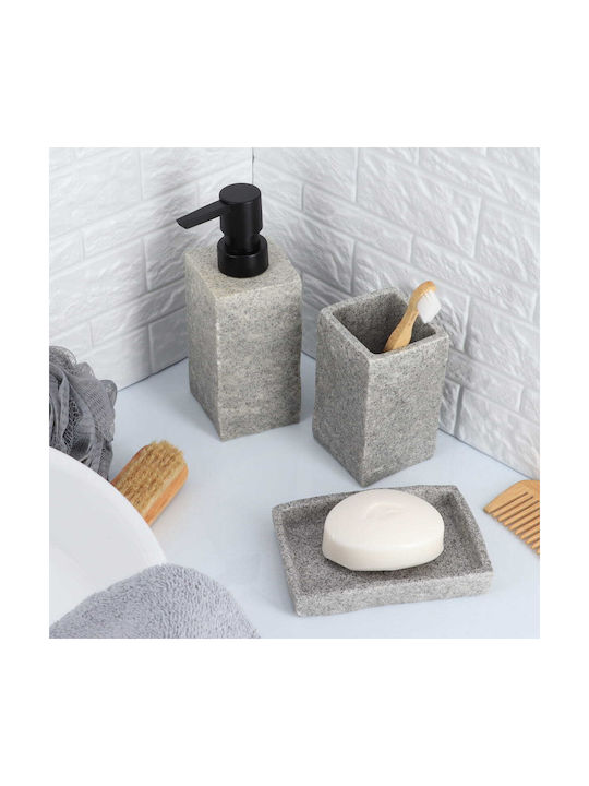 Eurocasa Tabletop Plastic Dispenser Gray