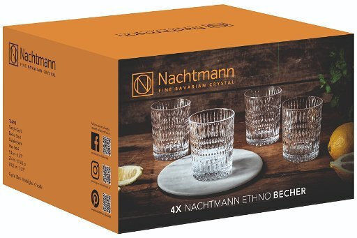 Nachtmann Set de pahare Whiskey din Cristal 294ml 4buc