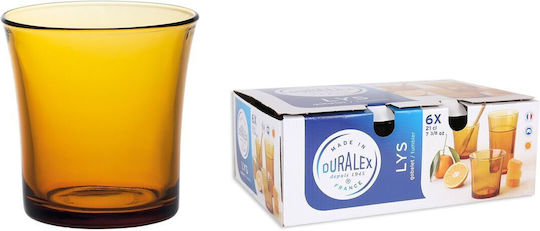 Duralex Lys Amber Pahar Pentru Apă Din Sticlă Galben Miere 210ml Duralex Lys Amber Pahar Pentru Apă Din Sticlă Galben Miere 210ml