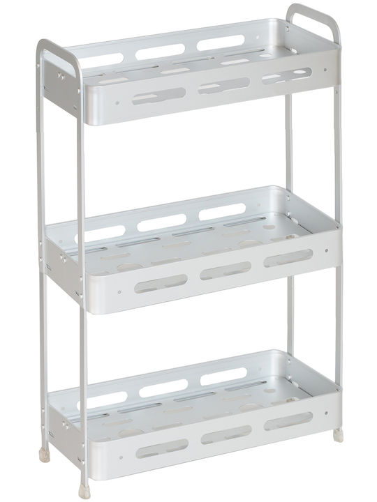 Viosarp Wall Mounted Bathroom Shelf 33x16x57cm