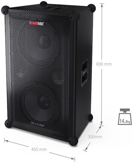 Sharp SumoBox Pro CP-LS200 Lautsprecher Schwarz