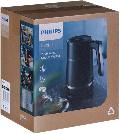 Philips Βραστήρας 1.7lt 2200W Μαύρος