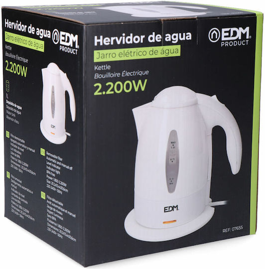 EDM Grupo Kettle 1lt 2200W White