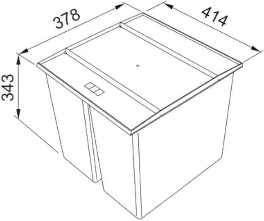 Franke Πλαστικός 37.8x41.5x34.3cm