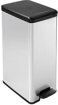 Curver Bin Waste Bin Waste Metallic Silver 40lt 1pcs