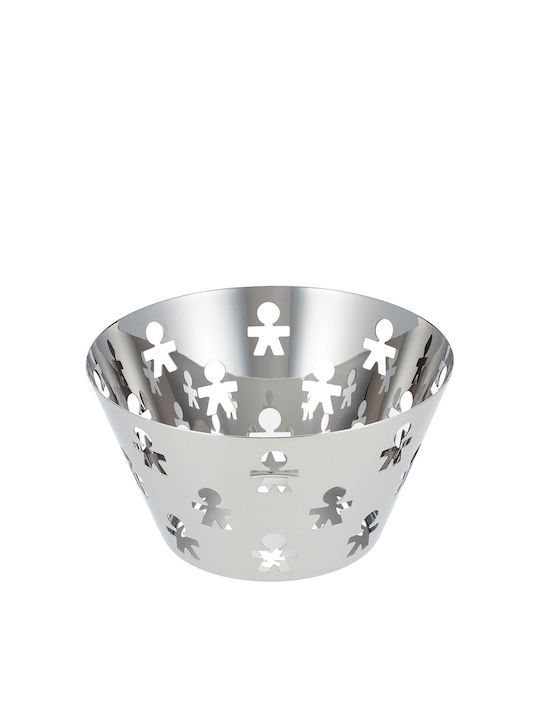 Alessi Girotondo Φρουτιέρα Inox Ασημί 23x23x12.2εκ.