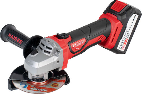 Raider R20 Σετ Γωνιακός Τροχός & Δραπανοκατσάβιδο 20V με 2 Μπαταρίες 4Ah - 2Ah και Θήκη