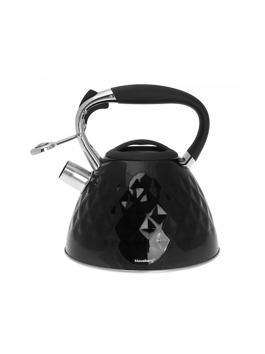 Klausberg Τσαγιέρα Ανοξείδωτη Μαύρη 3000ml