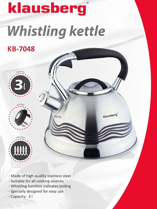 Klausberg Ceainic Inox Argintiu 3000ml