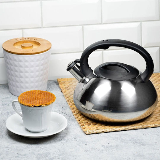 KING Hoff Kettle Stainless Steel Silver 3000ml