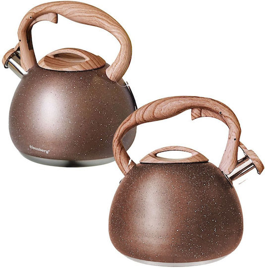 Klausberg Τσαγιέρα Ανοξείδωτη Καφέ 2800ml
