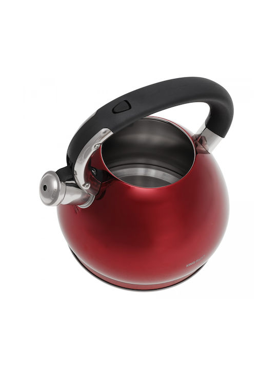 KING Hoff Βραστήρας Ανοξείδωτος Κόκκινη 3400ml