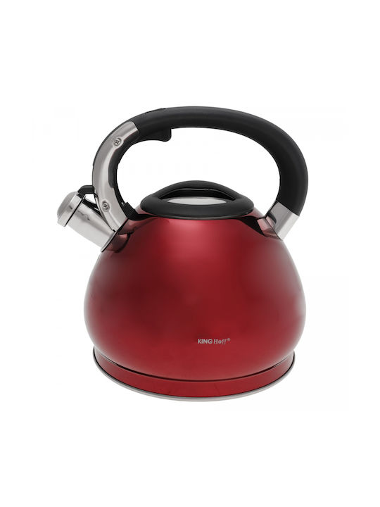 KING Hoff Βραστήρας Ανοξείδωτος Κόκκινη 3400ml