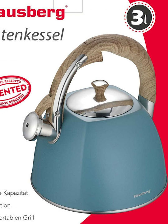 Klausberg Τσαγιέρα Ανοξείδωτη Μπλε 3000ml