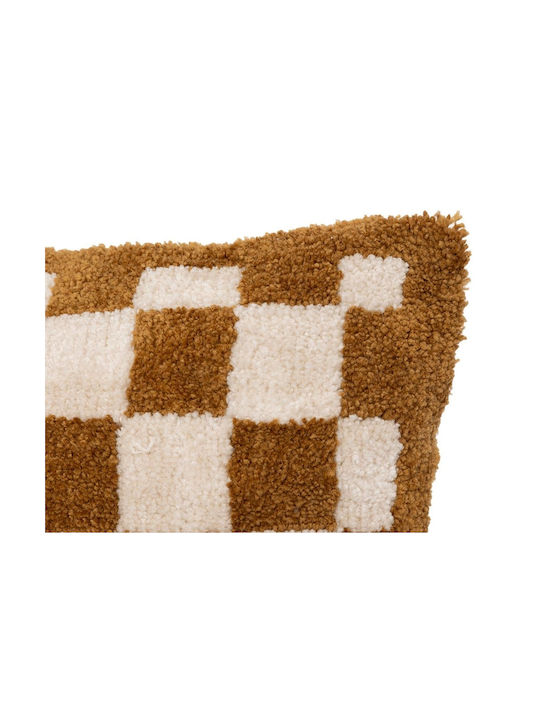 Atmosphera Sofa-Kissen Itha Fleece Ocker Gelb 38x58cm