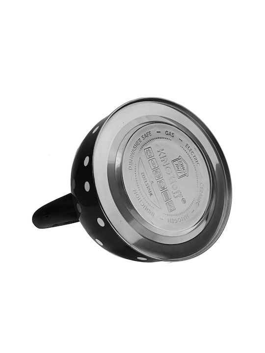 KING Hoff Dots Teapot Stainless Steel Gray 2600ml