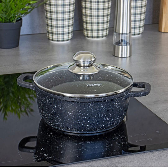 KING Hoff Tiefer Topf aus Aluminium 1.3Es / 16cm