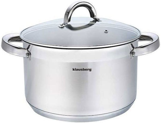 Klausberg Βαθιά Ανοξείδωτη Κατσαρόλα 6lt / 24cm