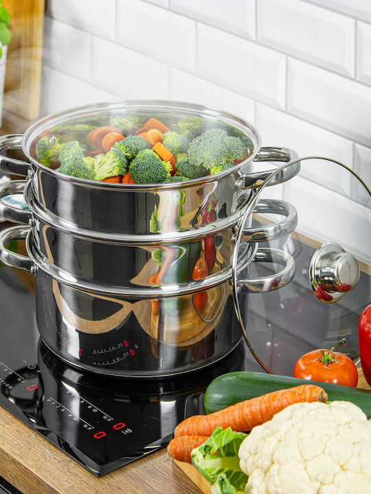 KING Hoff Deep Stainless Steel Pot 4.5lt / 22cm