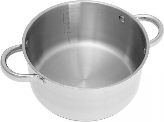 KING Hoff Deep Stainless Steel Pot 6lt / 24cm