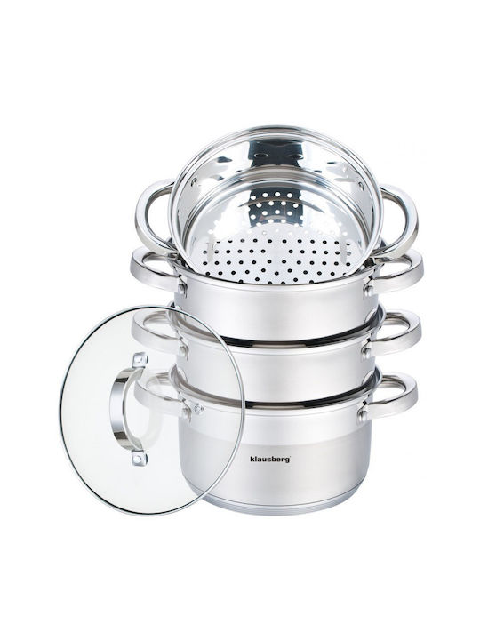 Klausberg Deep Stainless Steel Pot 5lt / 24cm