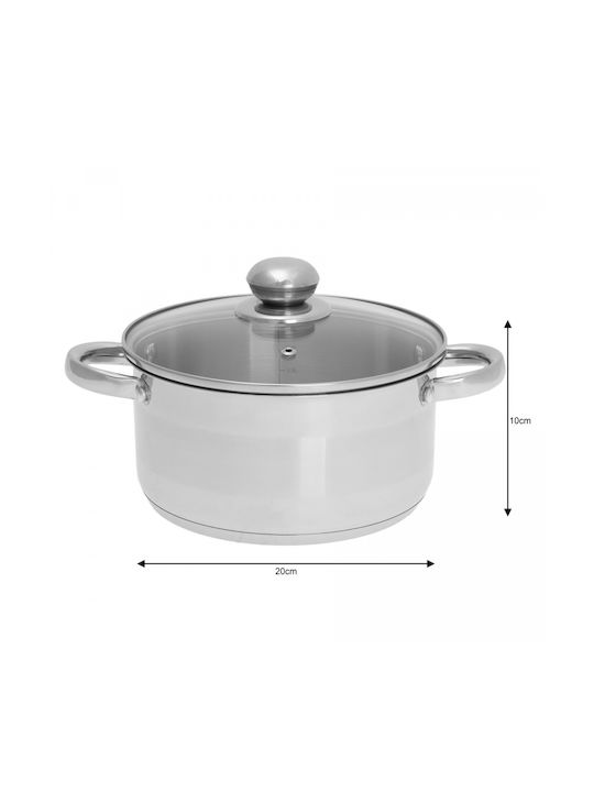 KING Hoff Deep Pot made of Aluminum 3lt / 20cm