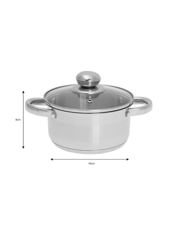KING Hoff Deep Stainless Steel Pot 1.5lt / 16cm