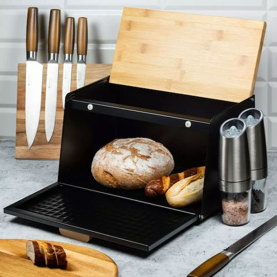 Klausberg Bread Box Wooden Gray 17x35.5x20cm