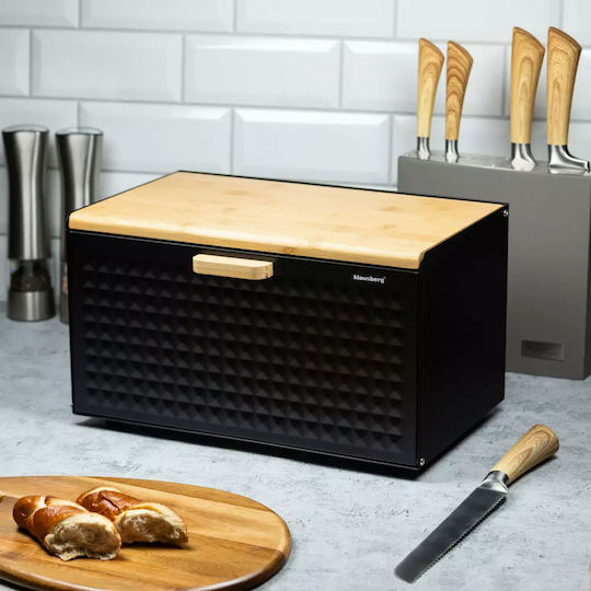Klausberg Bread Box made of Bamboo Gray 23.5x35.5x21cm
