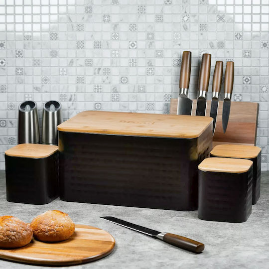 Klausberg Bread Box made of Bamboo Gray