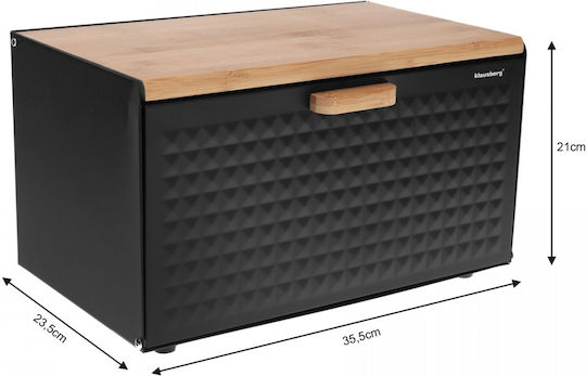 Klausberg Bread Box made of Bamboo Gray 23.5x35.5x21cm